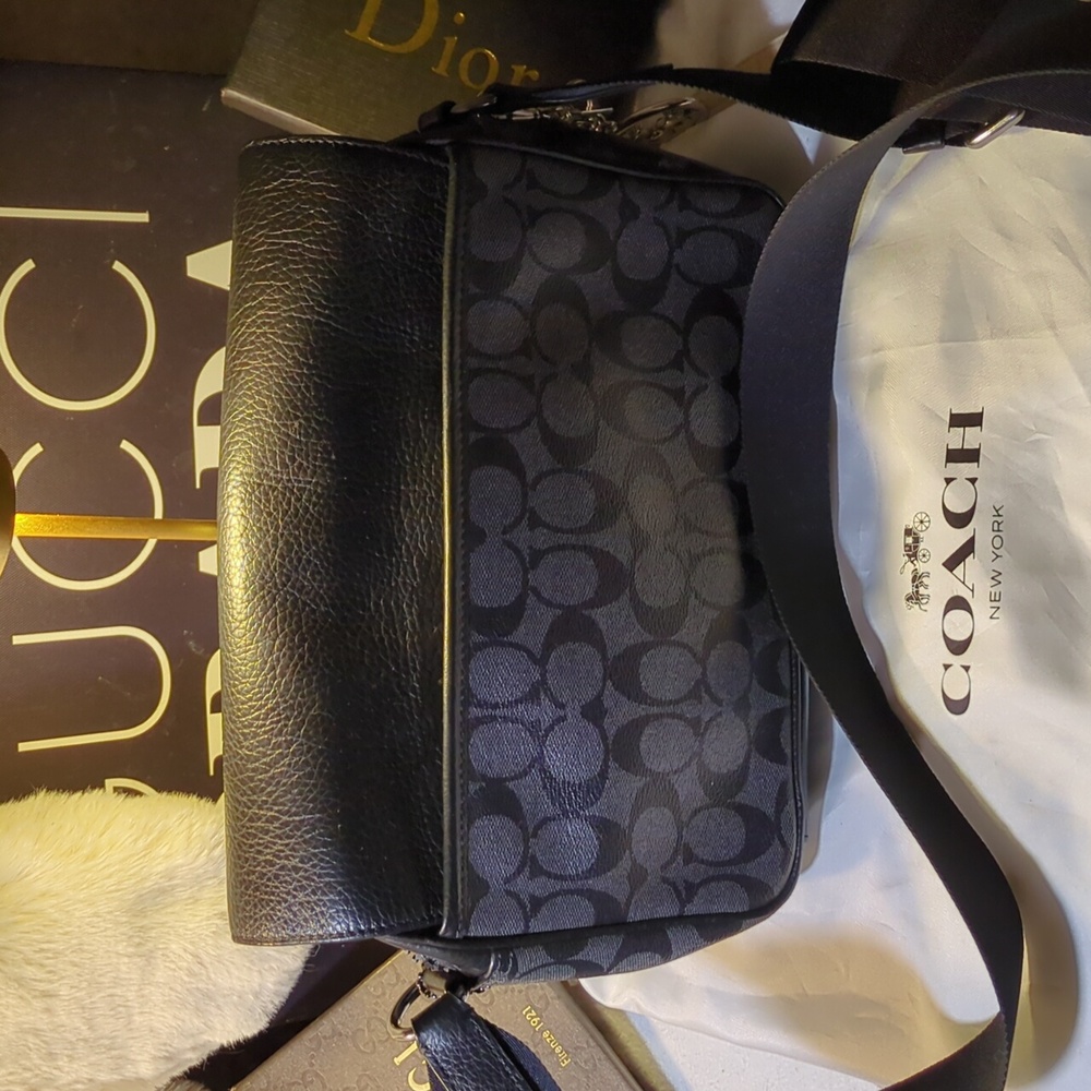 Coach X Jean-RARE Michel Basquiat NY Track Crossbody Messenger Bag NOW ONLY $350 - Picture 7 of 15